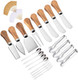 Cheese Knives Set with Wooden Handle Mini Steel Stainless Cheese knife set for Charcuterie and Cheese spread Perfect for Cheese Slicer and Butter Cutter