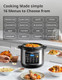 Comfee’ 9-In-1 Electric Pressure Cooker 14 Presets Instant Multi Cooker Olla De Presion Non-Stick Pot Yogurt Maker Rice Cooker Slow Cooker Sauté Steamer 6 Quarts Black