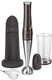 Crux Cordless Hand Immersion Blender 7.5 Inch Blending Arm Mix Whip Puree Sauces/Soups Rechargeable Easy To Clean Dishwasher Safe Removeable Parts Stainless Steel/Black 14790