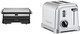 Cuisinart Gr-11 Griddler 3-In-1 Grill And Panini Press Silver & Cpt-160 Metal Classic 2-Slice Toaster Brushed Stainless