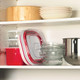 Cuisipro 74735505 Collapsible Yogurt Maker Large Red/White