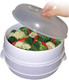2 Tier Microwave Steamer For Healthy Cooking - Quick And Easy Meals For Vegetables Meats Poultry Fish - No Oil Needed Bpa Compact & Dishwasher Safe By Dependable Industries