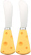 2Pcs Stainless Steel Butter Small Cheese Spreader For Jelly Sandwich Condiments Rubber Cheese Knife