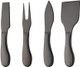 4 Pieces Cheese Knives Set Premium Stainless Steel Cheese Slicer Cheese Cutter Perfect For Parties Wedding Christmas Birthday - Matte Black