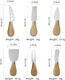 6 Pcs Cheese Knives Set With Wooden Handle Mini Charcuterie Boards Accessories For Cheese Slicer And Butter Cutter Stainless Steel Cheese Spreader Knives Fork Slicer
