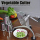 Hand Crank Grater Multi Functional Manual Vegetable Cutter Chopper Kitchen Food Processors With 5 For Cheese Potato Zucchini Nuts Chocolate