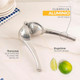 Ekco Exprimidor Grande De Limones Modelo 04231 Classic Large Lemon Squeezer Silver 32 Cm