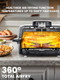 5-In-1 Indoor Grill With Air Fry Crisper Basket Bake Cooking Pot And Smoke Control Systemremovable Grill Gate Crisper Basket