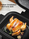 5-In-1 Indoor Grill With Air Fry Crisper Basket Bake Cooking Pot And Smoke Control Systemremovable Grill Gate Crisper Basket