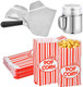 202 Pcs Popcorn Machine Supplies Set- 1 Pcs Kernel Sifting Speed Scoop 1 Pcs Seasoning Dredge 200 Pcs Popcorn Bags- Popcorn Kit For Commercial And Home Use (2 Oz)