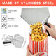 202 Pcs Popcorn Machine Supplies Set- 1 Pcs Kernel Sifting Speed Scoop 1 Pcs Seasoning Dredge 200 Pcs Popcorn Bags- Popcorn Kit For Commercial And Home Use (2 Oz)