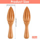 2Pcs Wooden Lemon Reamer Lime Squeezer Lime Juicer Beech Wood Handheld Kitchen Juicing Tool Suitable For Cooking Baking Home Restaurant 6.30 × 1.42 Inches