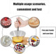12In-Stainless Steel Hand Mixer Whisk Rotatable Beater Hand Mixer For Mixing. For Cookingbeating&Stirring