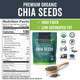 Viva Naturals Organic Chia Seeds 2 LBs - Plant-Based Omega-3 and Vegan Protein  Non-GMO Chia Seeds Organic Perfect for Smoothies  Salads and Chia Seed Pudding  Black Chia Seeds Bulk