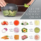 Manual Food Processor Vegetable Chopper Portable Hand Pull String Garlic Mincer Onion Cutter Garlic Grinder Shredders Masher Crusher Complementary Food Mixer For Fruits.