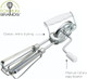Fox Run Stainless Steel Manual Hand Mixer White Retro Style Egg Beater 10" X 5"