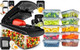 Fullstar 8 In 1 Black Chopper + 20 Pack Food Container