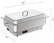 Electric Chafing Dish Buffet Set 9Qt Buffet Servers And Warmers Stainless Steel Commercial Food Warmer With 1 Full-Size Pan & 2 Half-Size Pan Temperature Control Display For Parties Catering