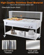 Commercial Food Warmer 96Qt 1500W 110V Electric Steam Table 12X8Qt 12-Pans With Acrylic Shield Stainless Steel Bain Marie Countertop With Lockable Wheels For Restaurants Buffets Party