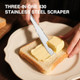 Butter Slicer Cutter Stainless Steel Set Multi-Function Single Stick Slicers For Squares 3 In 1 Spreader Knife With Holes In Blade Butter Slicer Cutter Stainless Steel Set Multi-Function Single Stick Slicers For Squares 3 In 1 Spreader Knife With Holes In Blade