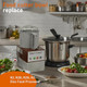 112204S Cutter Bowl Fits For Robot Coupe R2 3L Gb R2 R2B R2N R2 Dice Food Processor 3 Quart Gray Bowl