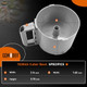112204S Cutter Bowl Fits For Robot Coupe R2 3L Gb R2 R2B R2N R2 Dice Food Processor 3 Quart Gray Bowl