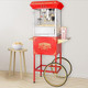 Matinee Popcorn Machine And Cart – 3 Gallon Popcorn Popper 8Oz Kettle Warmer And 5 All-In-One Kernel Packs By Great Northern Popcorn (Red)