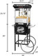 Paducah Popcorn Machine With Cart – 3 Gallon Popcorn Popper – 8Oz Kettle Old Maids Drawer Warming Tray And Scoop By Great Northern Popcorn (Black)