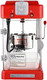 Princeton Popcorn Machine With Cart - 8Oz Popper With Stainless-Steel Kettle Warming Light And Accessories By Great Northern Popcorn (Red)