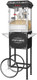 Foundation Popcorn Machine With Cart - 8Oz Popper With Stainless-Steel Kettle Warming Light And Accessories By Great Northern Popcorn (Black)