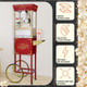 Matinee Popcorn Machine With Cart - 8Oz Popper With Stainless-Steel Kettle Warming Light And Accessories By Great Northern Popcorn (Black)