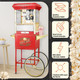 Matinee Popcorn Machine With Cart - 8Oz Popper With Stainless-Steel Kettle Warming Light And Accessories By Great Northern Popcorn (Black)