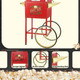 Matinee Popcorn Machine With Cart - 8Oz Popper With Stainless-Steel Kettle Warming Light And Accessories By Great Northern Popcorn (Black)