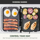 Greenpan 6-In-1 Multifunction Removable Plate Indoor Grill & Electric Griddle Diamond Infused Pfas Ceramic Nonstick Reversible Plates Opens Flat Adjustable Temp Panini Press Black
