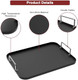 19.5 Inch Grill Griddle For Weber Genesis 300 Series Genesis E310 E320 E330 S310 S320 S330 Ep310 Ep320 Ep330 Gas Grill Hard Anodized Nonstick Double Burner Griddle Pan For Stove Top Oven Electric