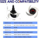 4 Point Blender Blade Replacement Parts For Ninja 64Oz 72Oz Food Processor Bowl Chopping Blade 319Kku770 Compatible With Ninja 8-Cup 9-Cup Pitcher Ct682Sp Bl681A Bl682 Bl770 Bl770 Bl772 Bl910