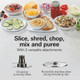 Hamilton Beach Stack & Snap Food Processor And Vegetable Chopper Bpa Stainless Steel Blades 12 Cup Bowl 2-Speed 450 Watt Motor Black (70725A)