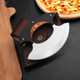 Handmade D2 Steel Ulu Knife - Alaskan Pizza Cutter With Sheath - Multi-Purpose Alaskan Ulu Knife For Skinning Chopping Rocking Mincing Slicing Meat & Herb