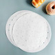 10 Inches Bamboo Steamer Liner 50 Pcs Round Air Fryer Parchment Paper With Holes For Air Fryer White Non-Stick Steamer Liners