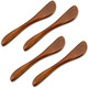 4Pcs Wooden Butter Knife 6 Inch Jelly Cheese Spreaders Sandwich Spreaders Condiment Knive Wooden Mini Spatulas For Kitchen