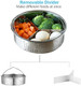 Steamer Basket For Instant Pot Pressure Cooker Accessories Set Compatible With 5/6/8 Qt Instapot -18/8 Stainless Steel Strainer Insert With Silicone Handledivideregg Steamer Rack 6 Quart