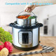 Steamer Basket For Instant Pot Pressure Cooker Accessories Set Compatible With 5/6/8 Qt Instapot -18/8 Stainless Steel Strainer Insert With Silicone Handledivideregg Steamer Rack 6 Quart