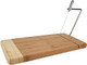 Home-X - Bamboo Cheese Cutting Board With Stainless Steel Wire Cheese Slicer The Ultimate Two-In-One Kitchenware Appliance With Little To No Mess