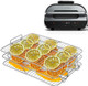 Air Fryer Rack Compatible With Ninja Foodi Grill Xl Air Fryer Fg551 Ig601 Ig651 Indoor Grill Comes With Basting Brush Spatula And Kitchen Tongs
