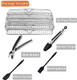 Air Fryer Rack Compatible With Ninja Foodi Grill Xl Air Fryer Fg551 Ig601 Ig651 Indoor Grill Comes With Basting Brush Spatula And Kitchen Tongs