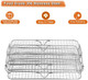 Air Fryer Rack Compatible With Ninja Foodi Grill Xl Air Fryer Fg551 Ig601 Ig651 Indoor Grill Comes With Basting Brush Spatula And Kitchen Tongs