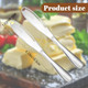 2Pcs Butter Knife Spreader Stainless Steel 3-In-1 Sandwich Curler Slicer And Spreader Durable Straight Edge Butter Grater With Holes Kitchen Serrated For Cold Cream Cheese Jellies