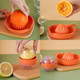 Lemon Squeezer Manual 2 Pcs Citrus Orange Juicer With Plastic Cup Easy Use Fruit Press For Bar Home Multi-Function Handheld Kitchen Vegetable Gadgets