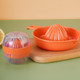 Lemon Squeezer Manual 2 Pcs Citrus Orange Juicer With Plastic Cup Easy Use Fruit Press For Bar Home Multi-Function Handheld Kitchen Vegetable Gadgets