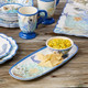 Wake At The Lake Cheese Plate & Oval Tray Set – Rustic Lake House Melamine Serveware With Dip Bowl & Cheese Knife For Charcuterie Appetizers & Dips – Shatterproof Perfect For Cabin Getaways